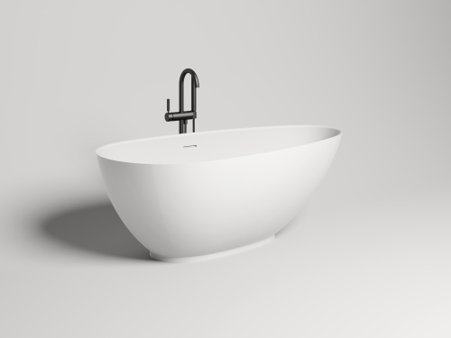 Ванна из искусственного камня Salini PAOLA 101511SM 160х77 отдельностоящая асимметричная